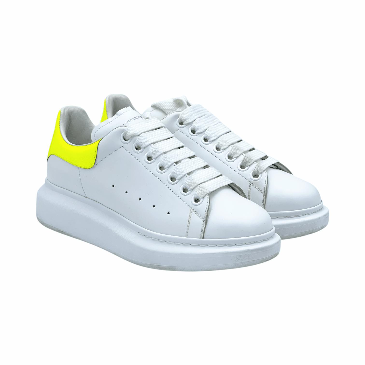 Alexander McQueen White Neon Yellow Sole (Pre‑Owned)