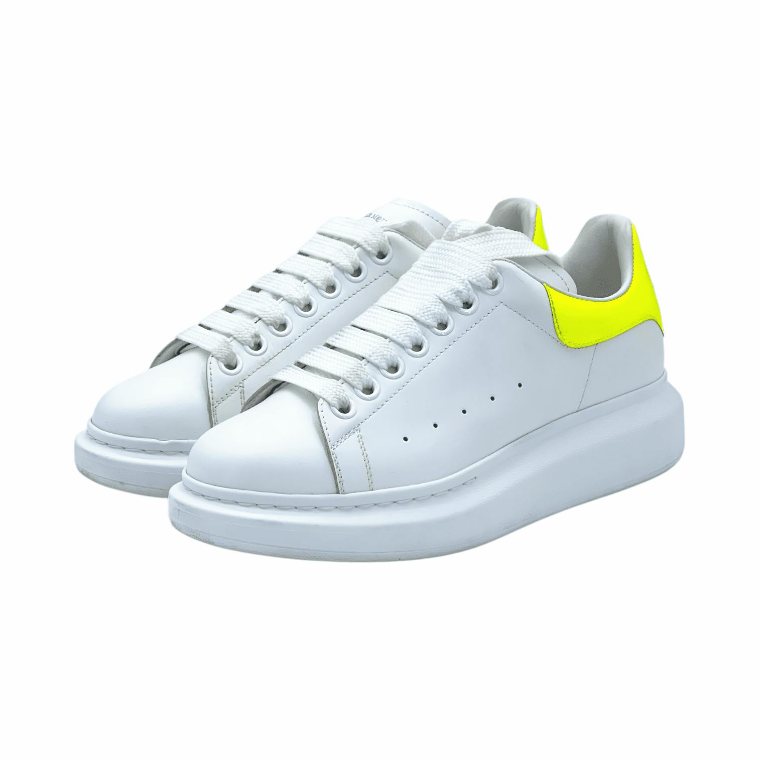 Alexander McQueen White Neon Yellow Sole (Pre‑Owned)