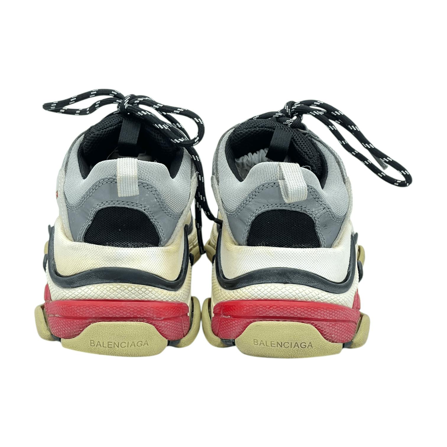 Balenciaga Silver Triple S Sneakers 38 (Pre‑Owned)