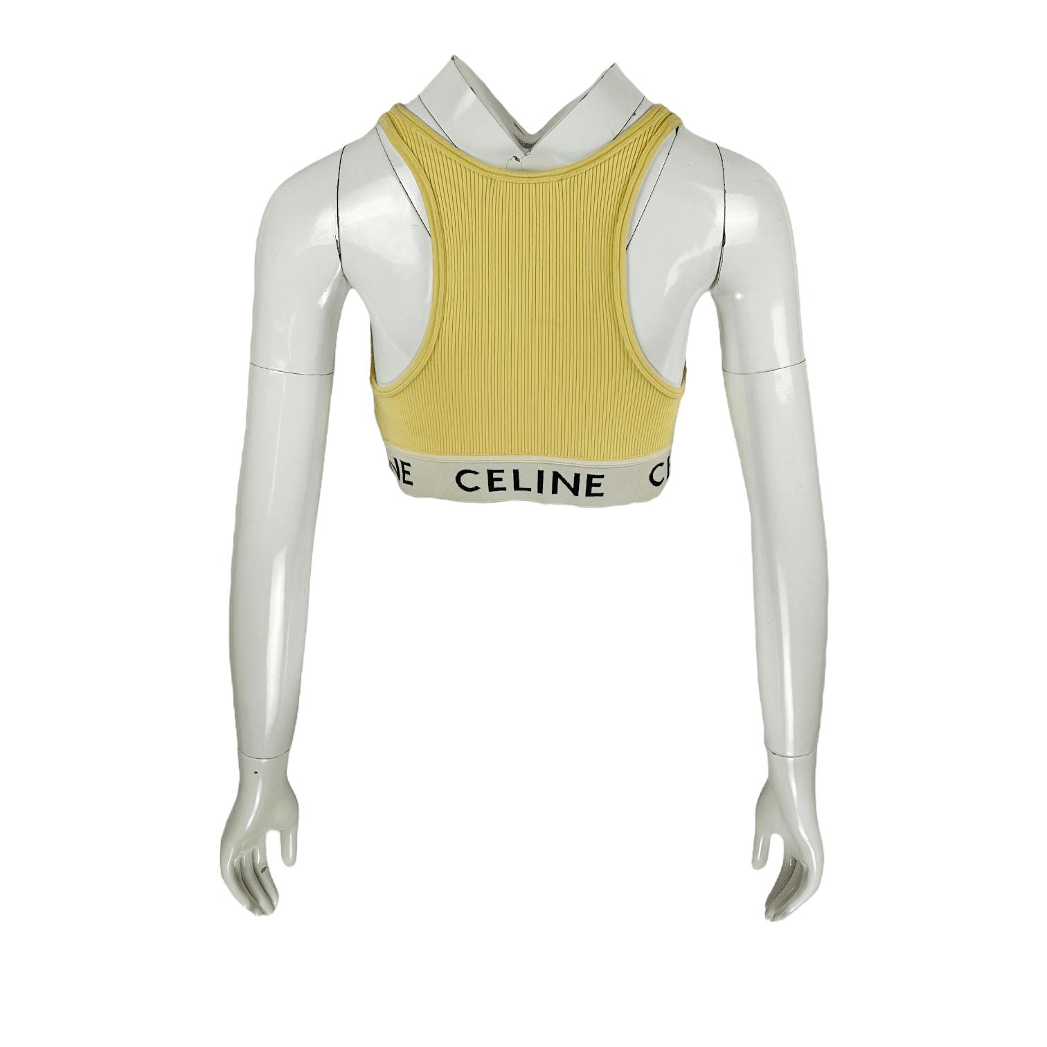 Celine Yellow Sports Bra Athletic S (Pre‑Owned)