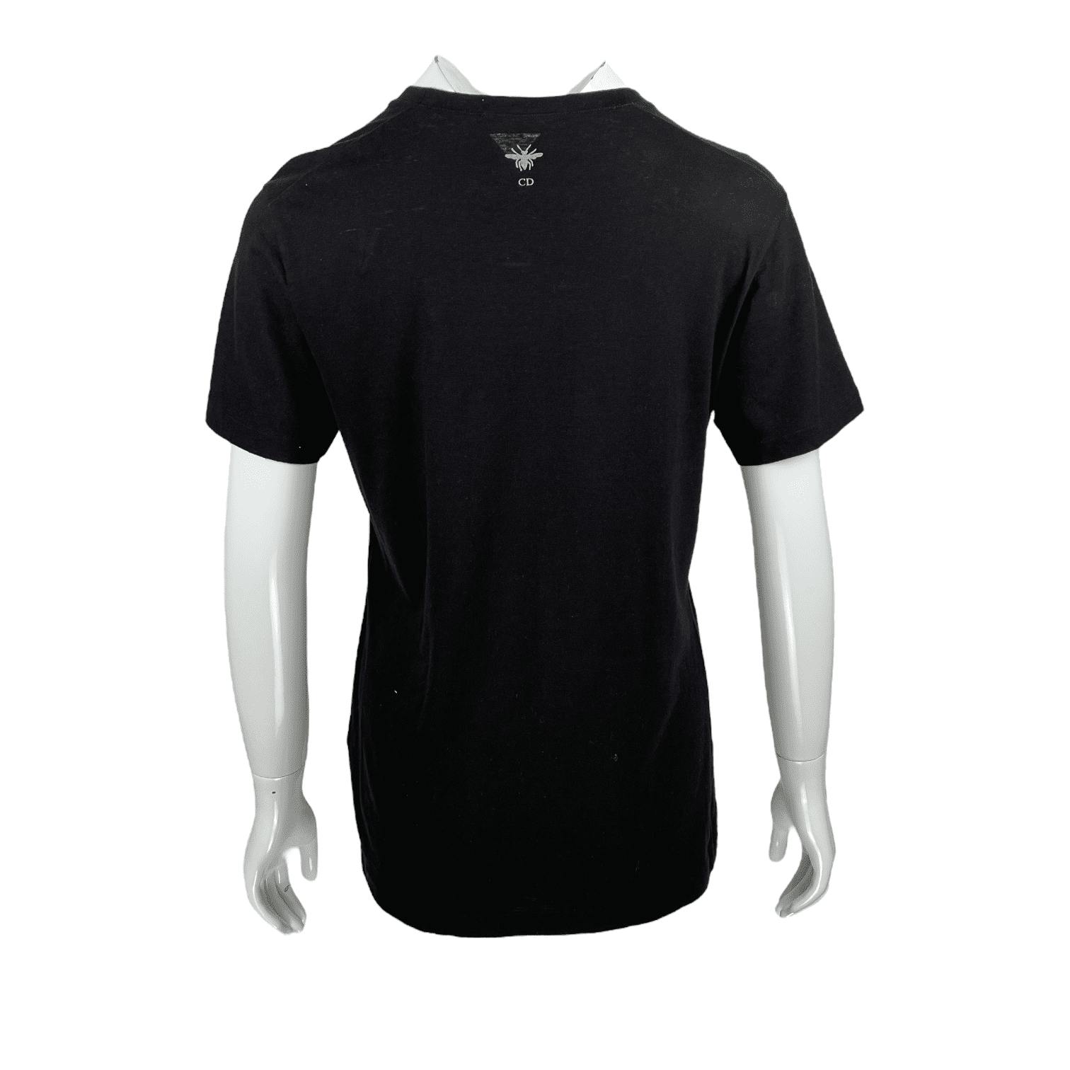 J'ADIOR 8 ブラック Tシャツ J'Adior 8 T-Shirt Black Cotton and Linen Jersey | DIOR