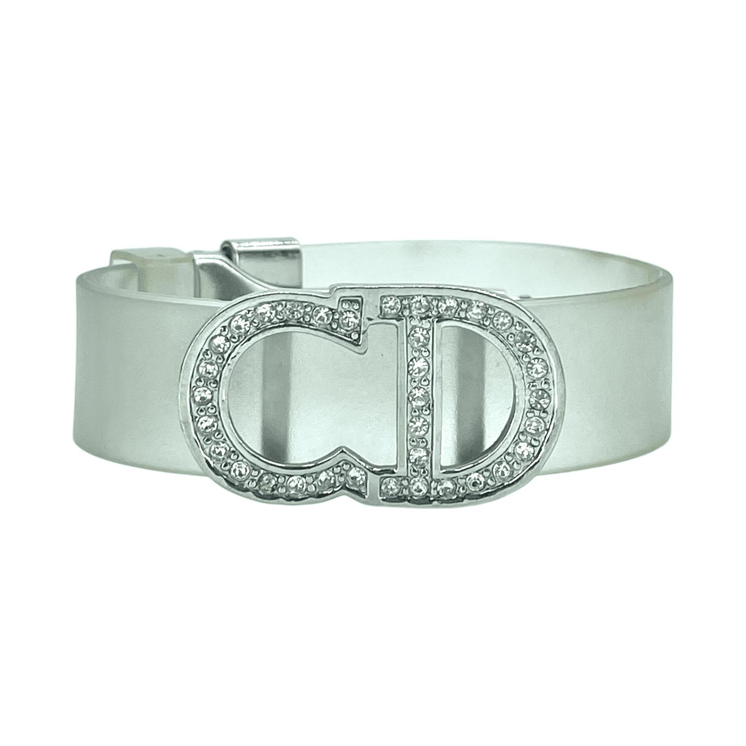 Christian Dior ホワイトレザーベルト CDロゴ ディオール(Dior)ディオール CDロゴ ベルト 衣料品 メンズ
