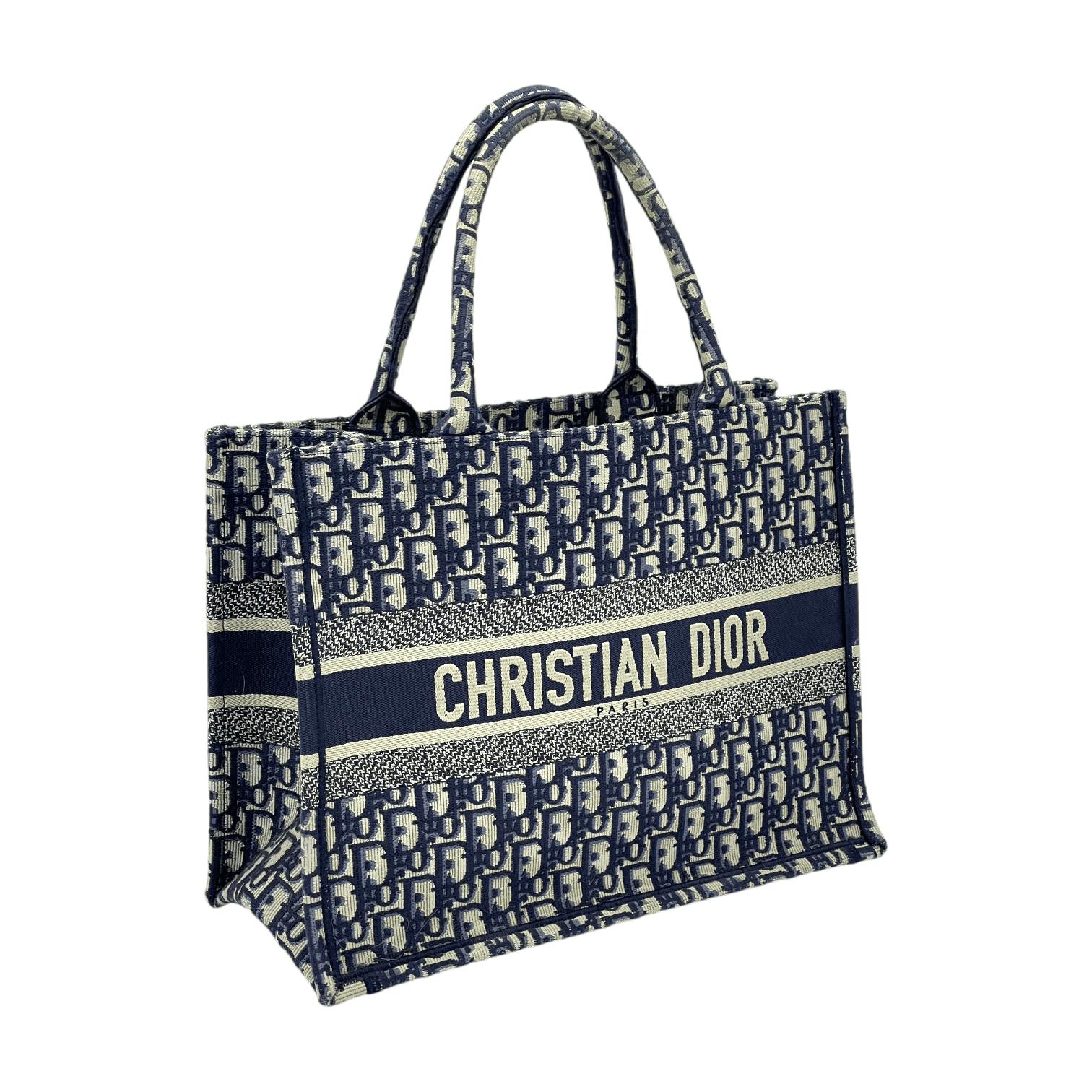 Christian Dior Oblique Blue Canvas Medium Book (Pre‑Owned)