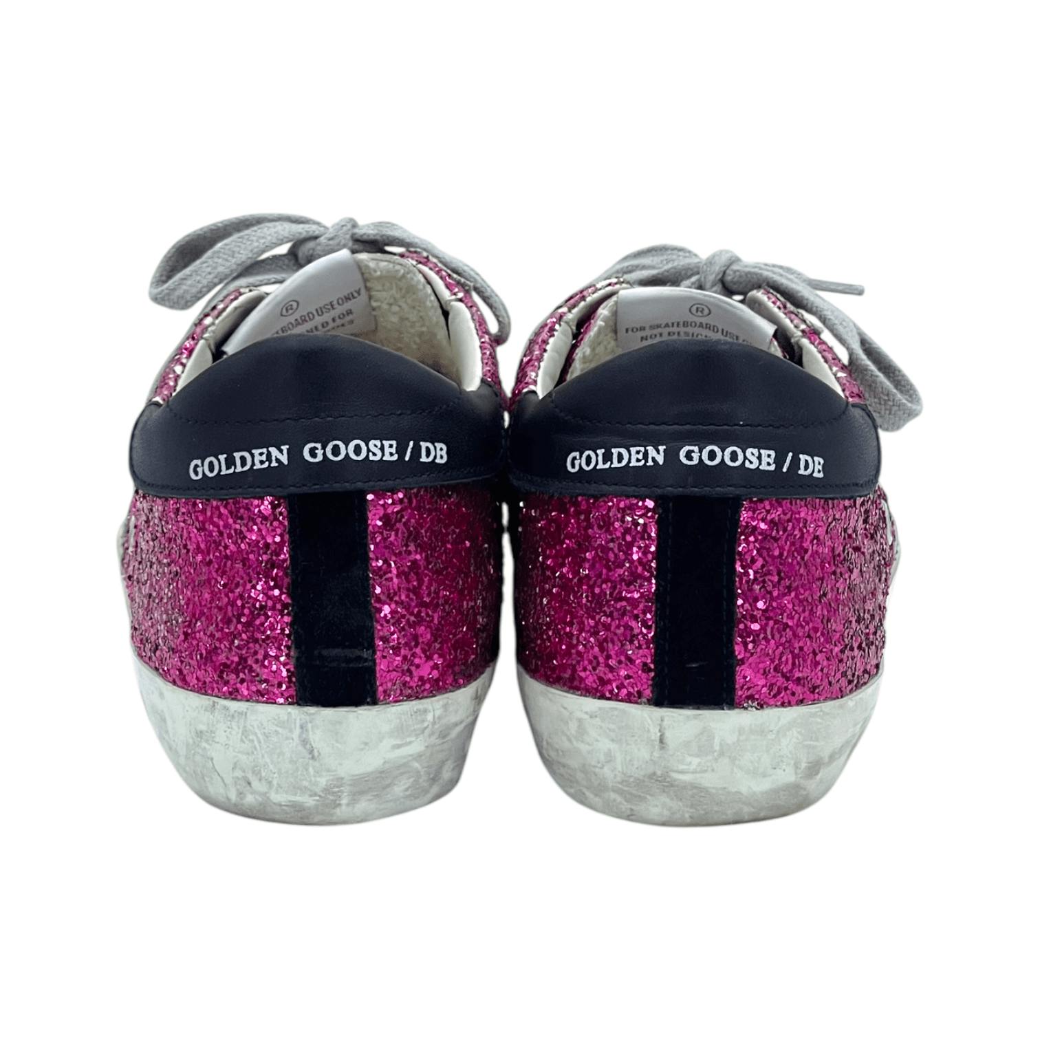 Golden Goose Fuchsia Glitter Silver Laminated (Pre‑Owned)