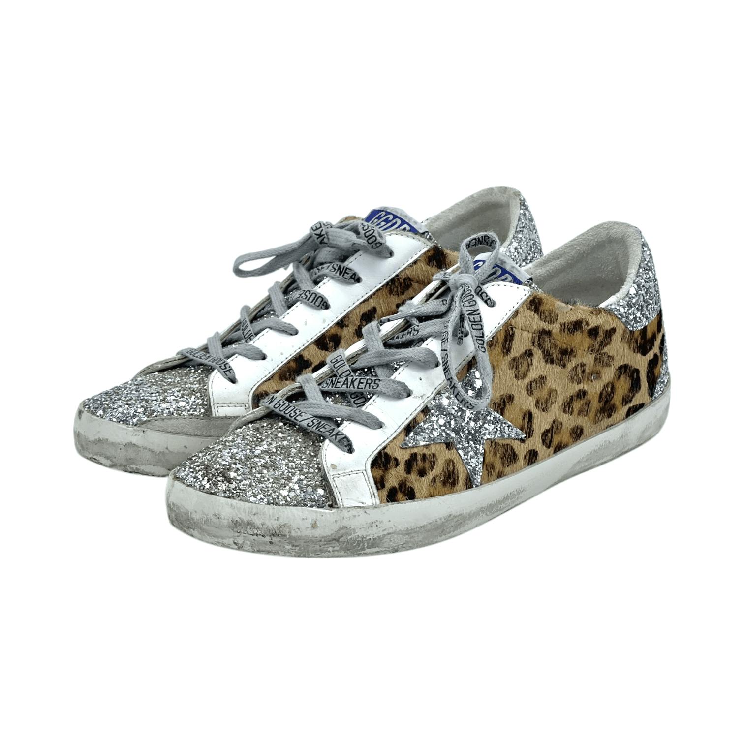 Golden Goose Leopard Pony Hair Glitter (Pre‑Owned)