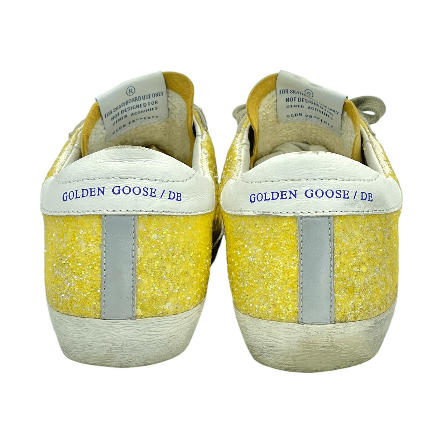 Golden Goose Yellow Glitter Grey Suede (Pre‑Owned)