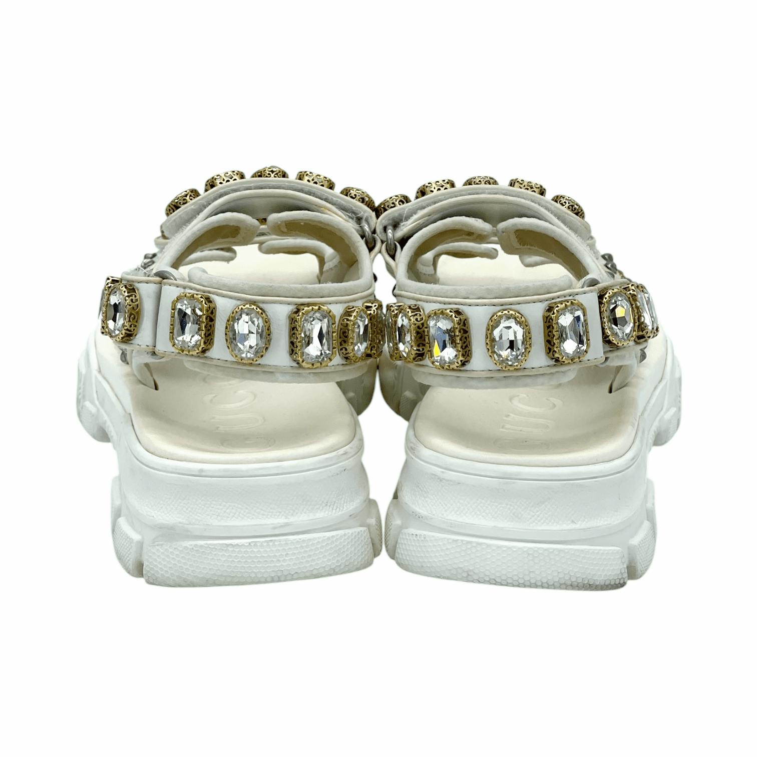 Gucci White Flashtrek Crystal Embellished (Pre‑Owned)