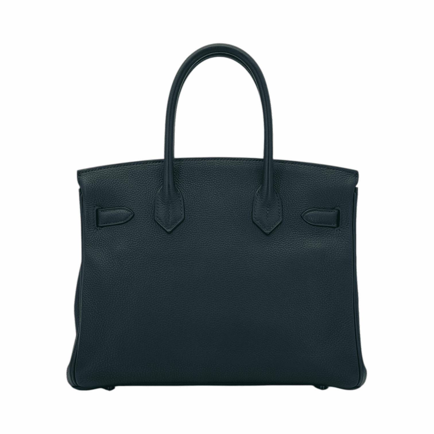 Hermes Togo Leather Gold Hardware Vert Cypress Birkin 30 HERMES