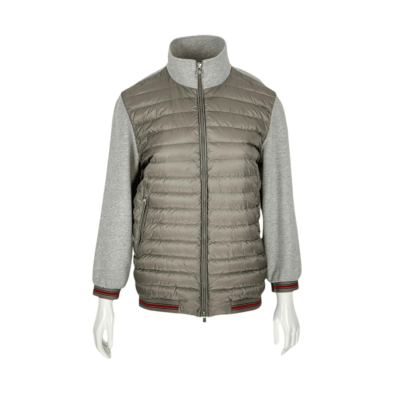 未使用品☆MONCLER Maglia Cardigan ジャージ L Gray Moncler Maglia Cardigan Sweatshirt Grey | BabySquare