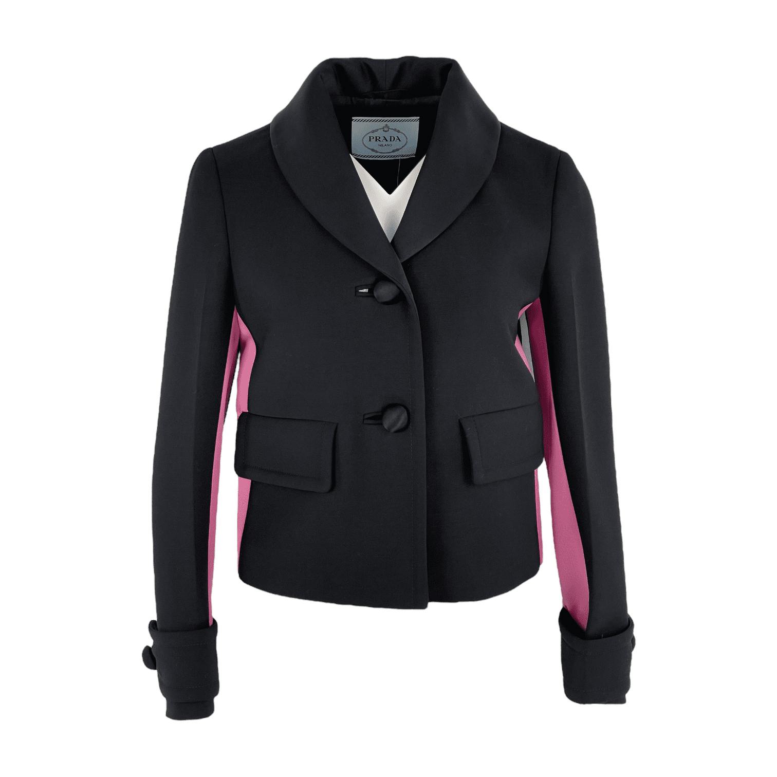 Prada Black Pink Jacket IT40 (Pre‑Owned)