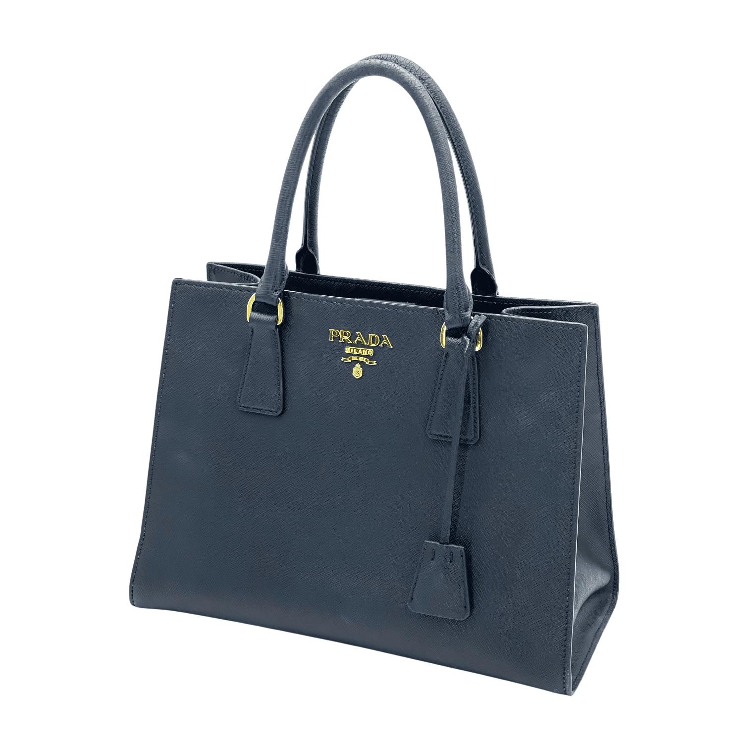 Prada Black Saffiano Leather Top Handle Bag (Pre‑Owned)