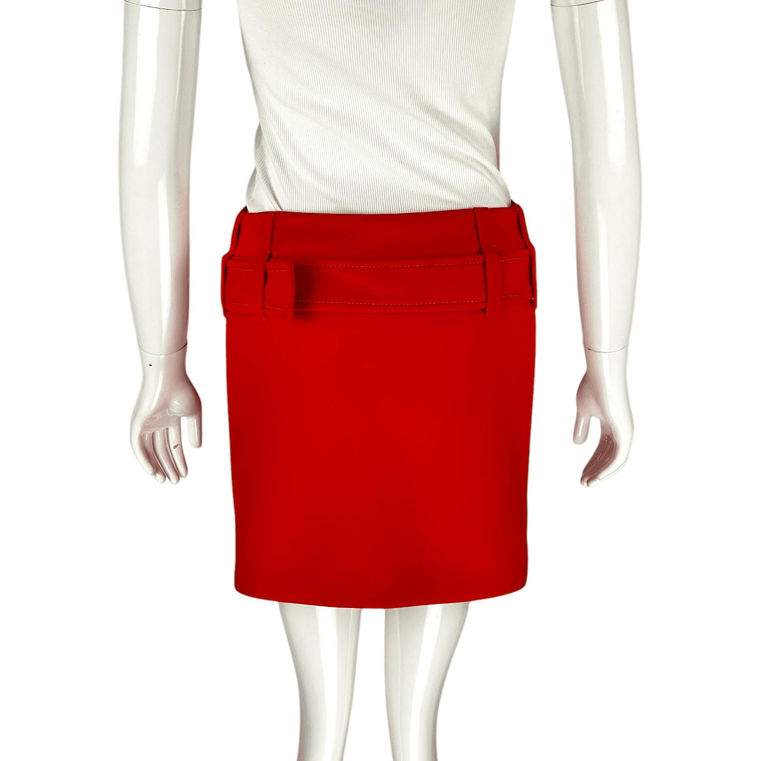 PRADA プラダ ミニスカート 赤 36(XS位) 4103724N0024 PRADA プラダ ミニスカート 赤 36(XS位) 4103724N0024 PRADA