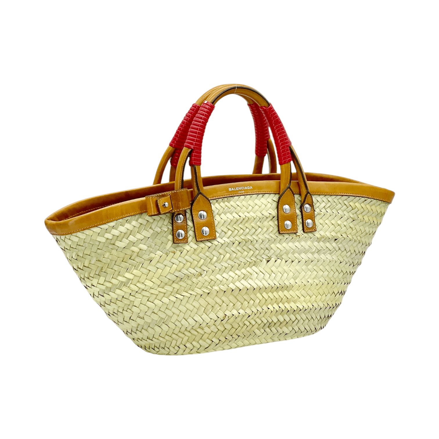 Balenciaga Beige Brown Bistrot Panier Straw Tote Bag Fiyatı