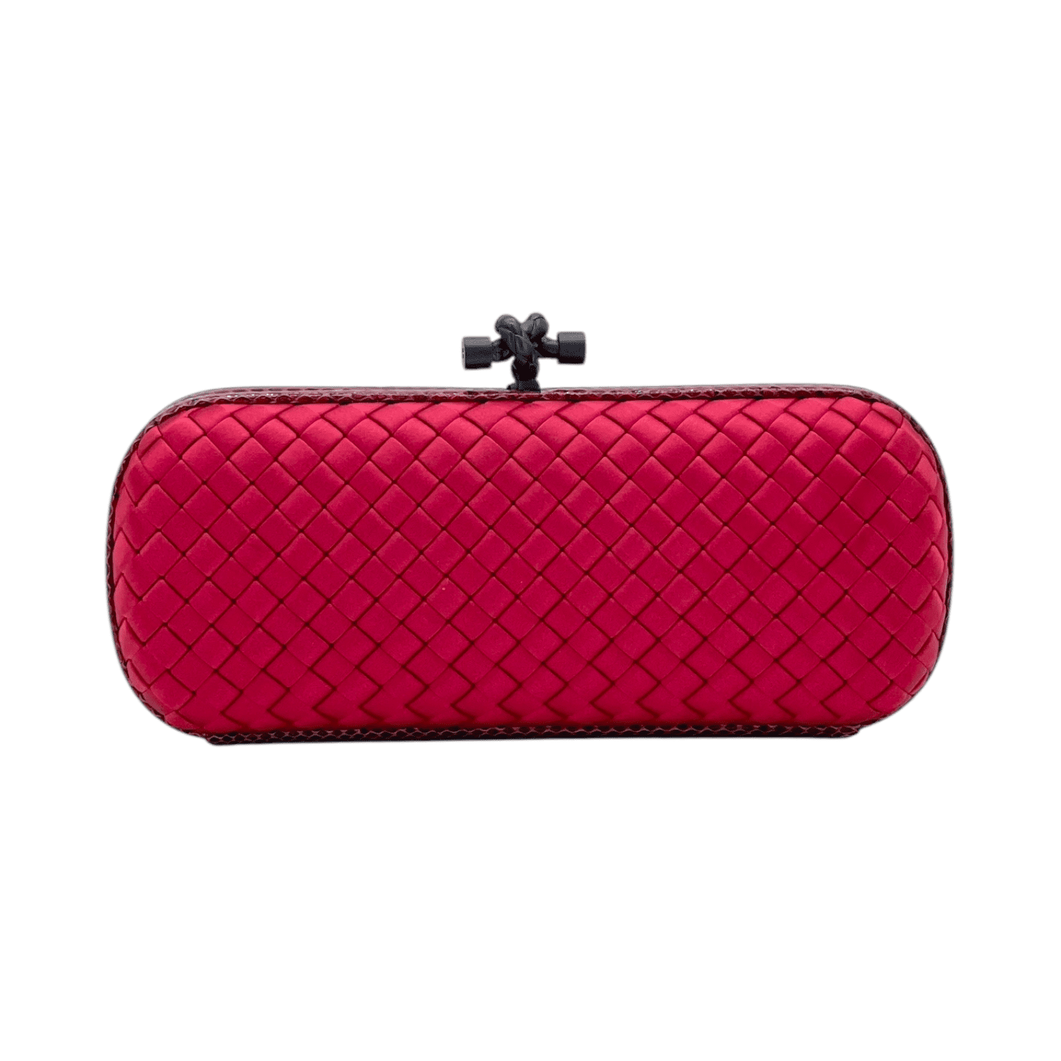 アクセサリーその他 BOTTEGA VENETA Woman Jewel Red 628948V507C 6515 Bottega Veneta - Firework Woven Leather Mini Crossbody Pouch