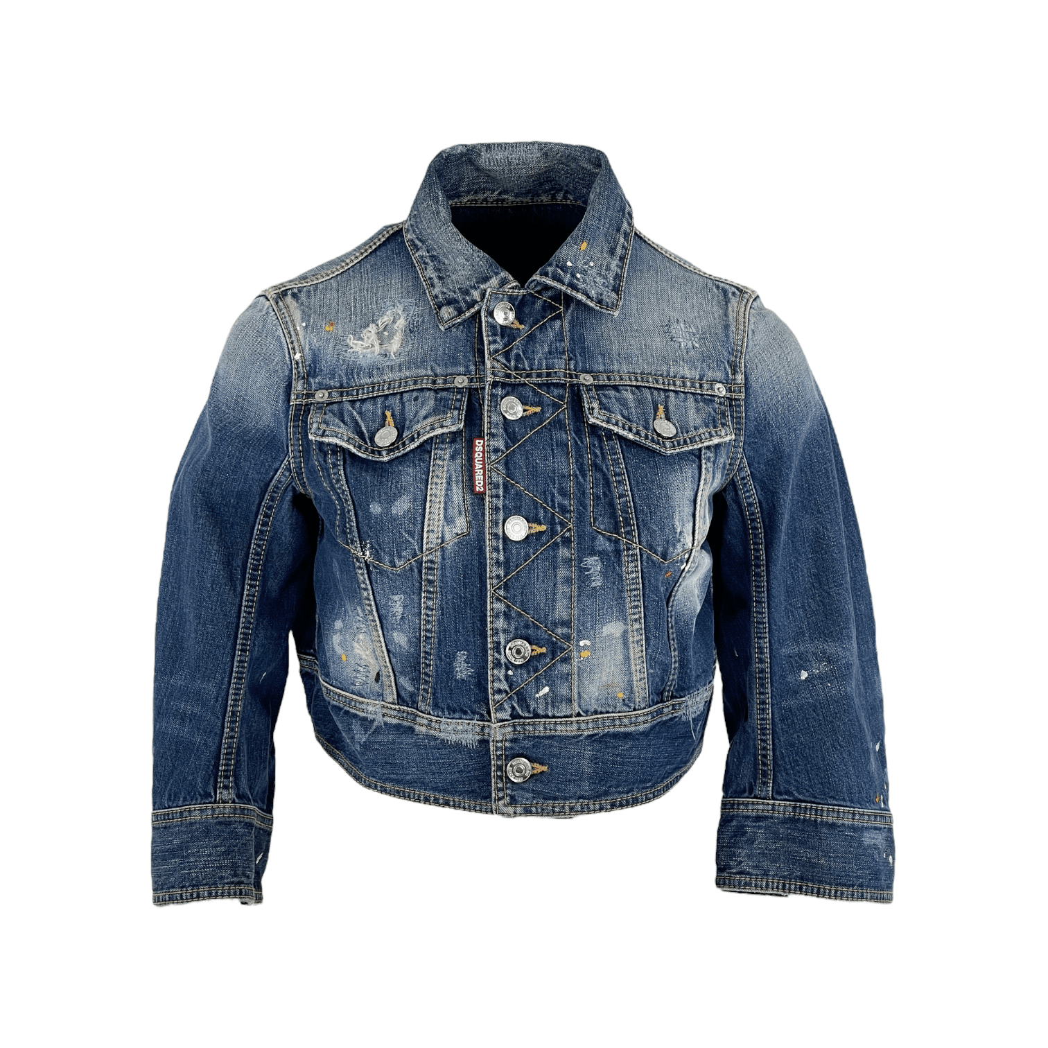 関税送料込♪DSQUARED2/Tactical Jean Jacket セール】SPORTS JACKET /JEAN JACKET /PATCH WASH（デニム