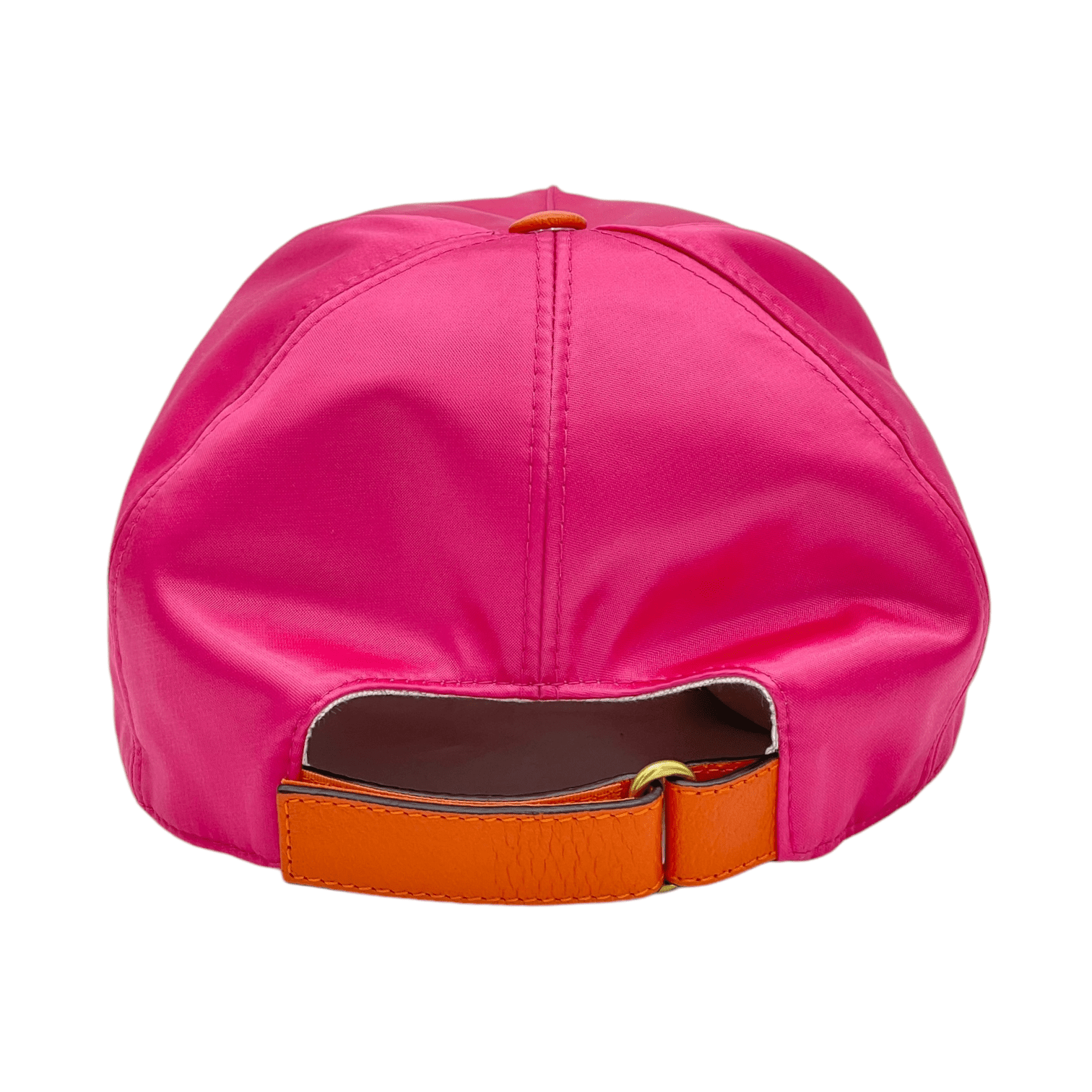 Gucci x Adidas Logo Embroidered Fuchsia Satin Baseball Cap
