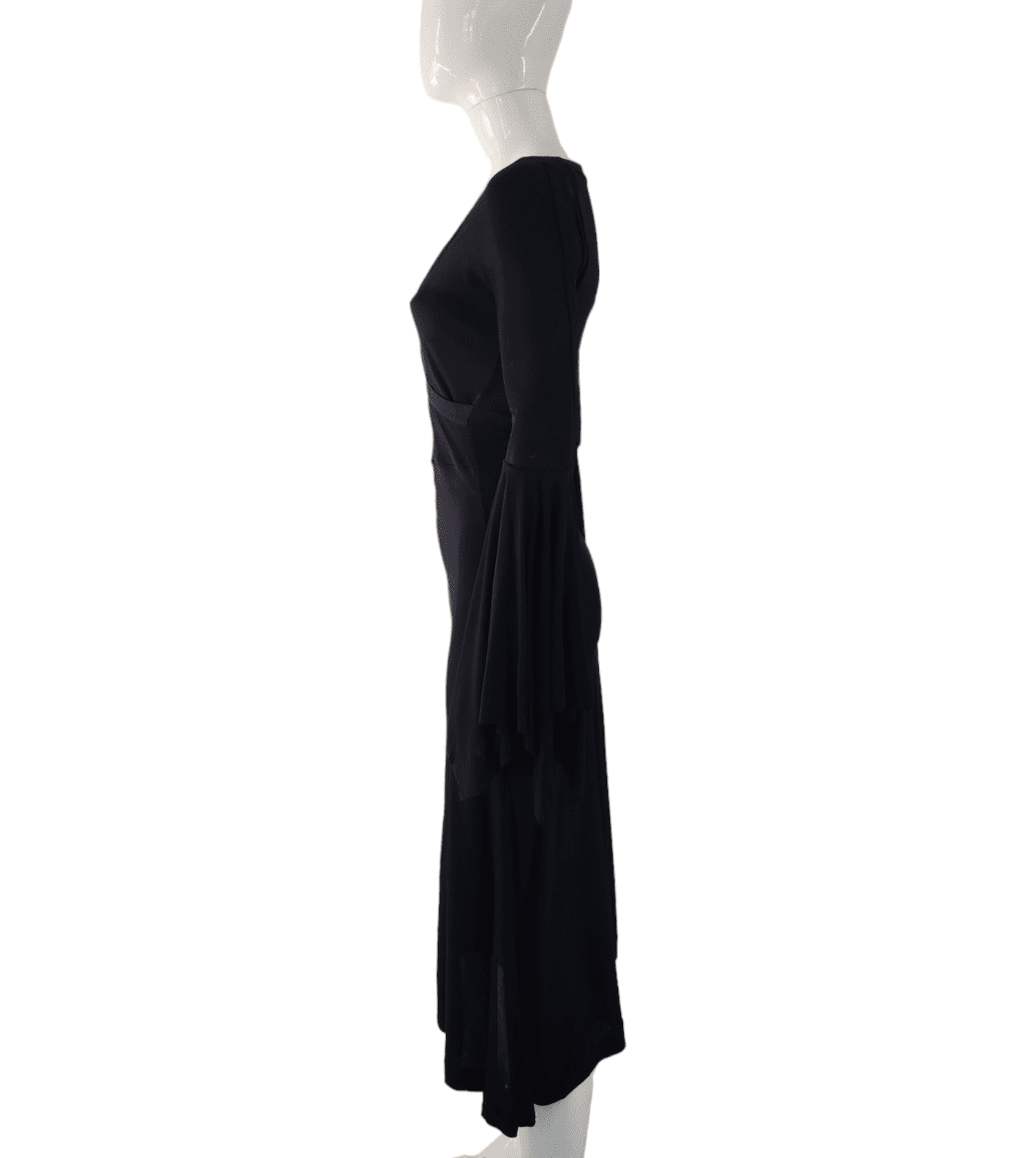ワンピース SAINT LAURENT Black Viscose Long Dress Saint Laurent Black Viscose Long Dress FW23 Collection – LOZURI®